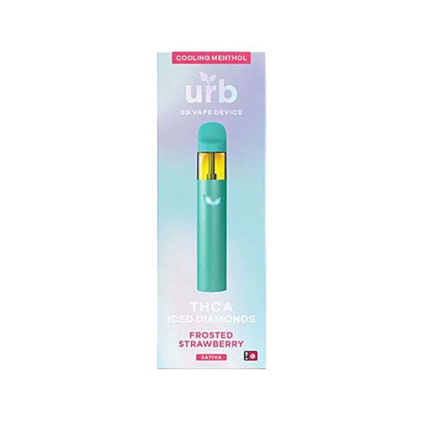 Box of 6 - Urb - Cooling Menthol THC-A Iced Diamonds Disposable - 3G - Image 2