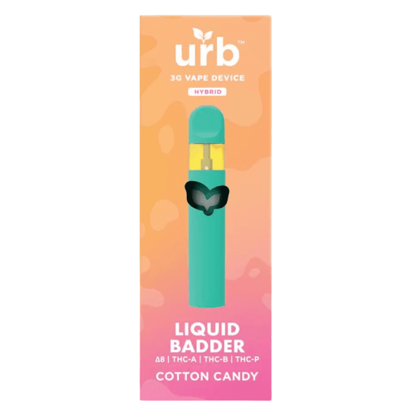 Box of 6 - Urb - Liquid Badder D8 + THCA + THCB + THCP Disposable - 3G - Image 3
