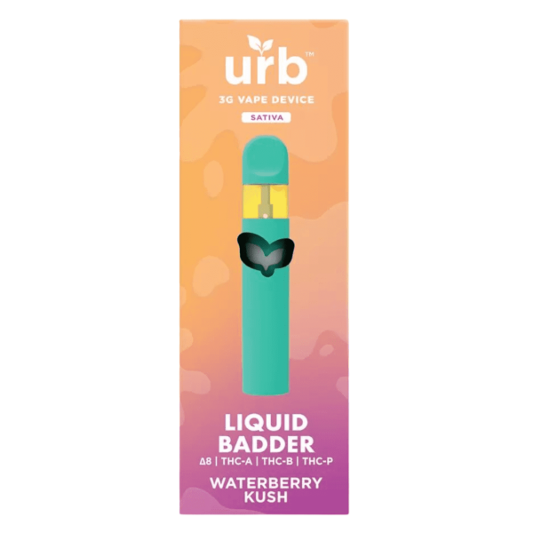 Box of 6 - Urb - Liquid Badder D8 + THCA + THCB + THCP Disposable - 3G - Image 2
