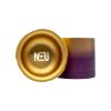 Neu | Dry Herb Aluminum Grinder with Ashtray & Storage Top | 4 Part | 63MM - Gold Purple