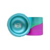 Neu | Dry Herb Aluminum Grinder with Ashtray & Storage Top | 4 Part | 63MM - Teal Red