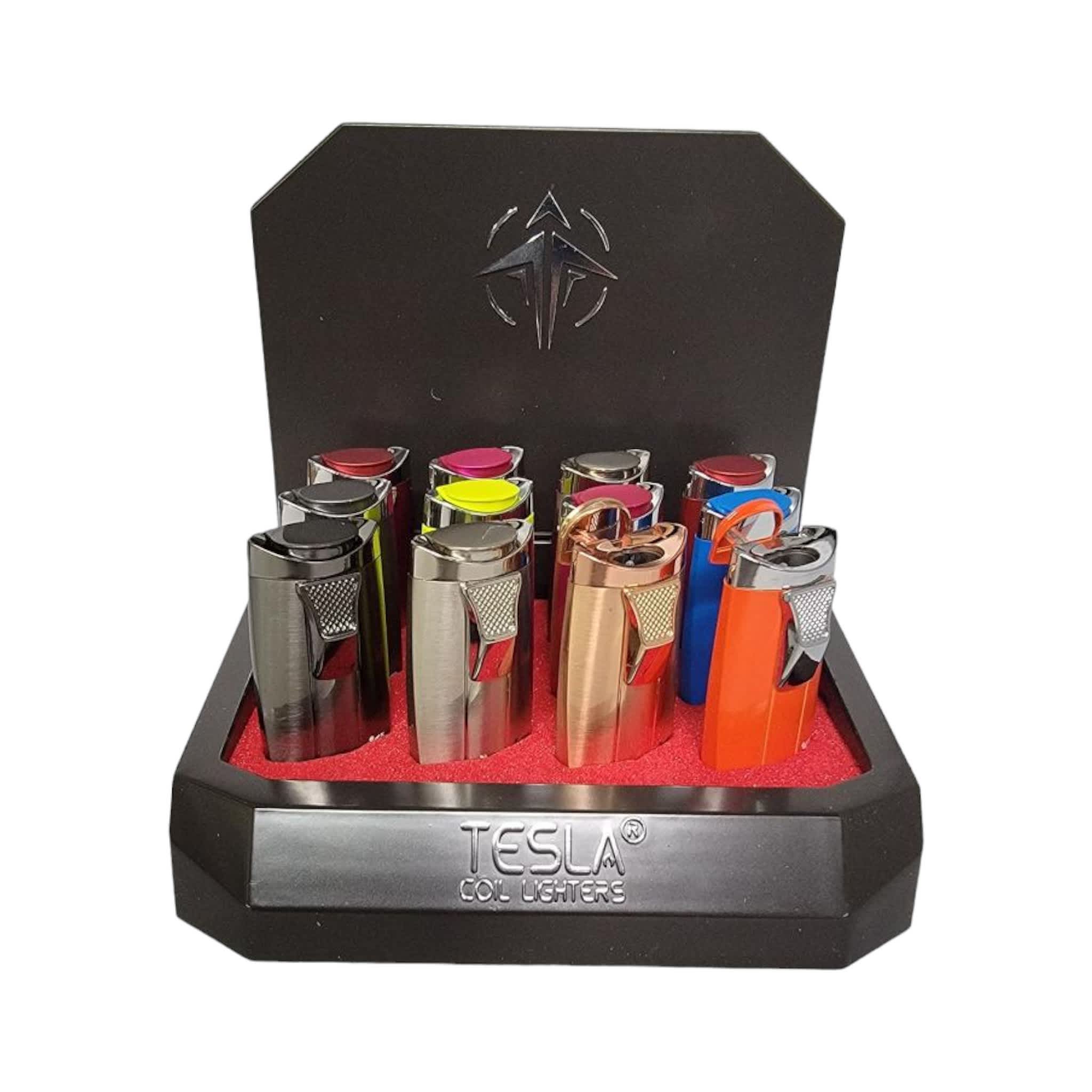 Tesla Coil Lighters | Push Up Cap Dual Flame Torch Lighter - Image 2