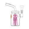 Hemper | 7" Jellyfish Jar Water Pipe | 14M - Pink