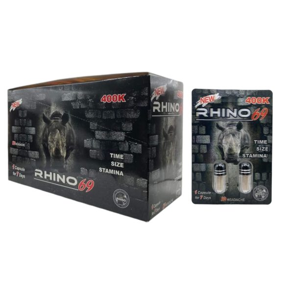 Rhino 69 | Black 400k | Double Pill