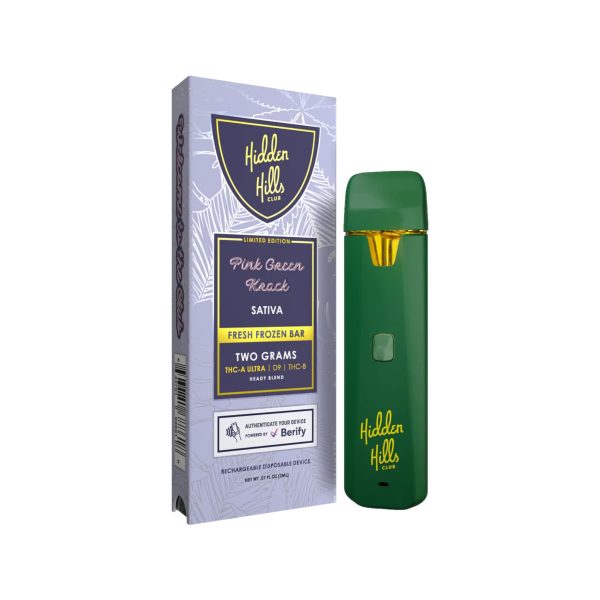 Hidden Hills Club | Heady Blend | D9 + THCA Ultra + THCB Fresh Frozen Disposable | 2G [Box of 5] - Image 5