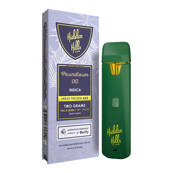 Hidden Hills Club | Heady Blend | D9 + THCA Ultra + THCB Fresh Frozen Disposable | 2G [Box of 5] - Image 3