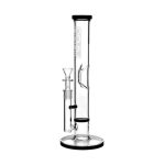 GRAV® | 12" Black Accents Medium Straight  Base Disc Water Pipe - Image 2