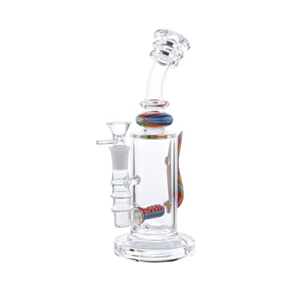 Water Pipe | Glass Reversal Inline with Horn | 9" - Image 2