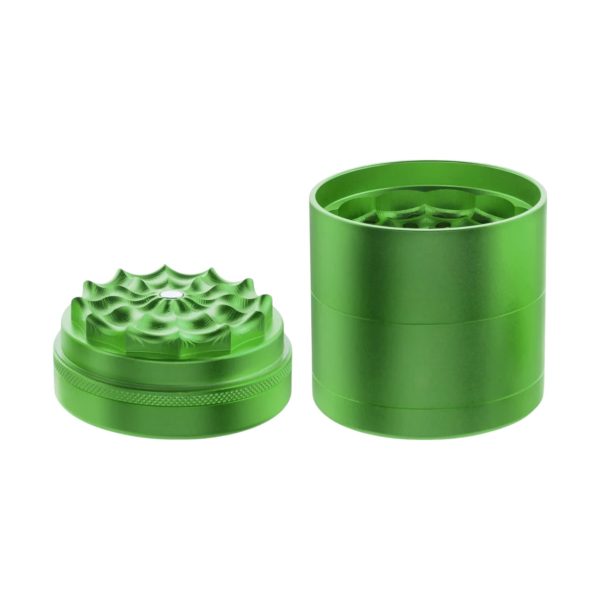 Herb Grinder | AI Designed Aluminum Webbed Toothless Grinder |5 Part 2.5Inches - Image 3