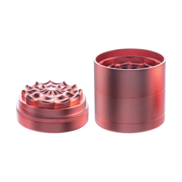 Herb Grinder | AI Designed Aluminum Webbed Toothless Grinder |5 Part 2.5Inches
