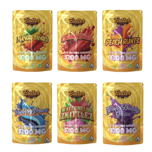 Butter | THC Infused Gummies | 20CT - 5200MG