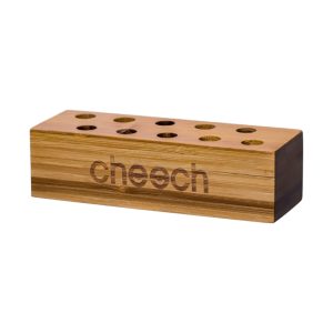 Cheech Glass | Empty Wood Bowl Stand | 10 Piece