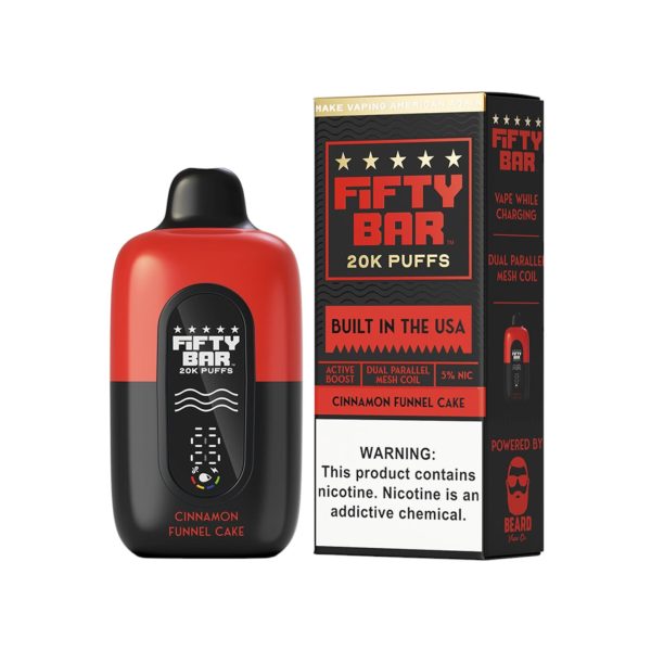 Fifty Bar | 20000 Puffs Disposable Nicotine Vape | 18ML [Box of 5] - Image 3