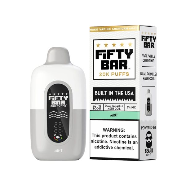Fifty Bar | 20000 Puffs Disposable Nicotine Vape | 18ML [Box of 5] - Image 5