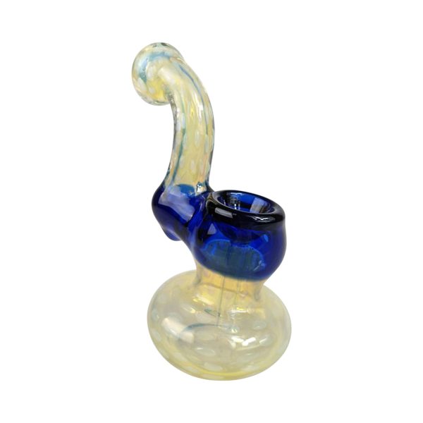 Silver Fumed Dot Work | Bubbler Hand Pipe