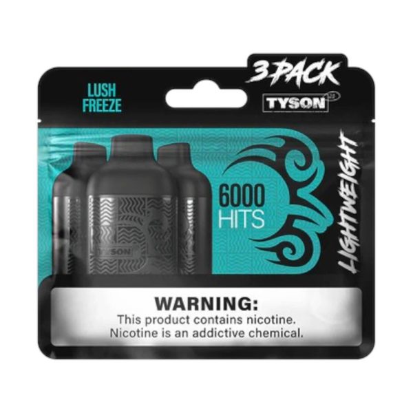 Tyson 2.0 | Lightweight 6000 Puff Nicotine Disposable 3pk | 12ML [Box of 10] - Image 5