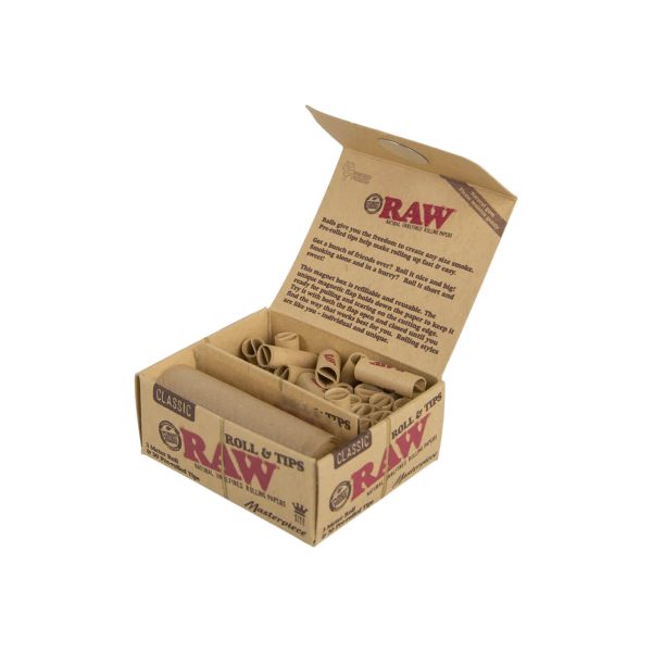 RAW | Roll Paper + Pre Rolled Tips | Classic Masterpiece