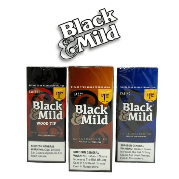 Ⓣ  Black & Mild | 1 Pack  $1.19  [ Box of 25 ]