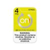 ON! | Nicotine Pouches [ Pack of 5 ] - Citrus, 4MG