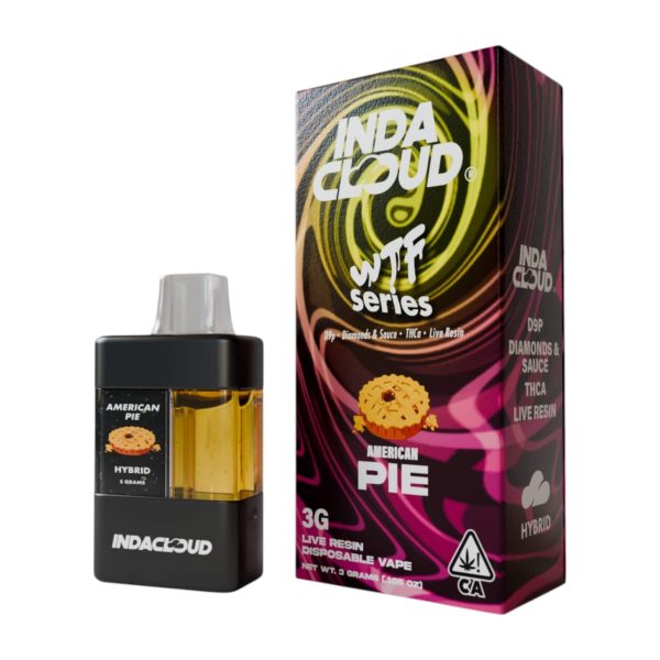 Indacloud | WTF Series D9 + THCA LR Diamonds and Sauce Disposable | 3G - Image 3