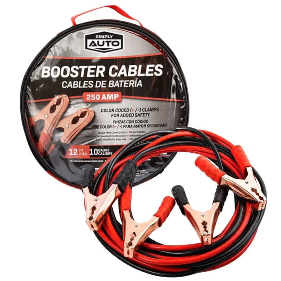 Simply Auto | Booster Cables – 250 AMP – 12 FT Simply Auto | Booster Cables - Image 2