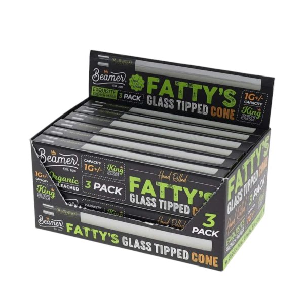 Beamer | Glass Tipped | King Size Organic Unbleached Pre-Rolled Cones | Pack of 3 - Image 2