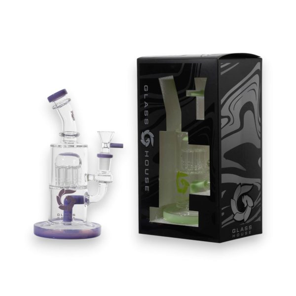 Glass House | Bent Neck Single Perc | 7.5" [HE-083]