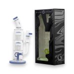 Glass House | Double Perc Straight Pipe | 10" [HE-084]
