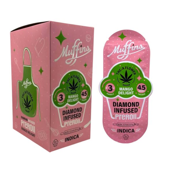 Muffins | THCA Flower Diamond Infused Pre Roll | 3pk - 4.5G - Image 9