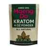 OPMS | Silver Kratom Powder - Green Vein - Maeng Da, [ 4 Ounce ]