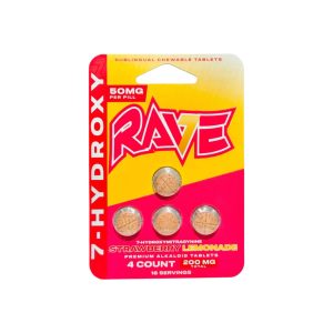 Rave Kratom | 7OH  50MG Each | 4CT
