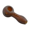 GRAV® | 4" Sandblasted Spoon Hand Pipe - Amber