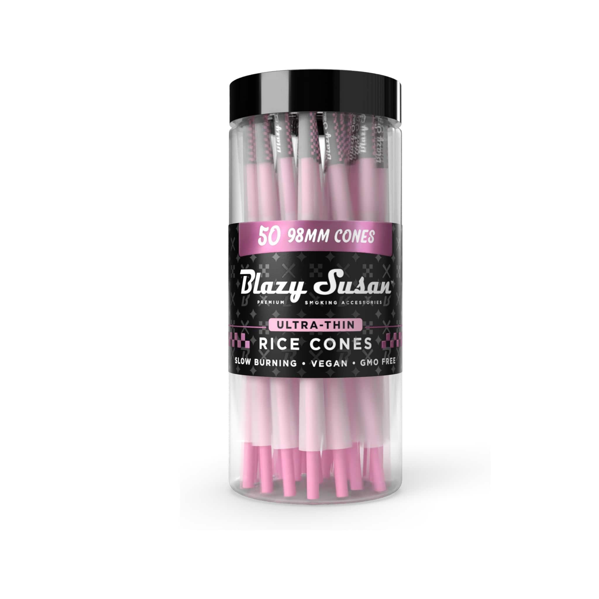 Blazy Susan | Pre Rolled Cones | 50 CT Jar – Ultra, 98mm Blazy Susan | Pre Rolled Cones | 50 CT Jar - Image 6