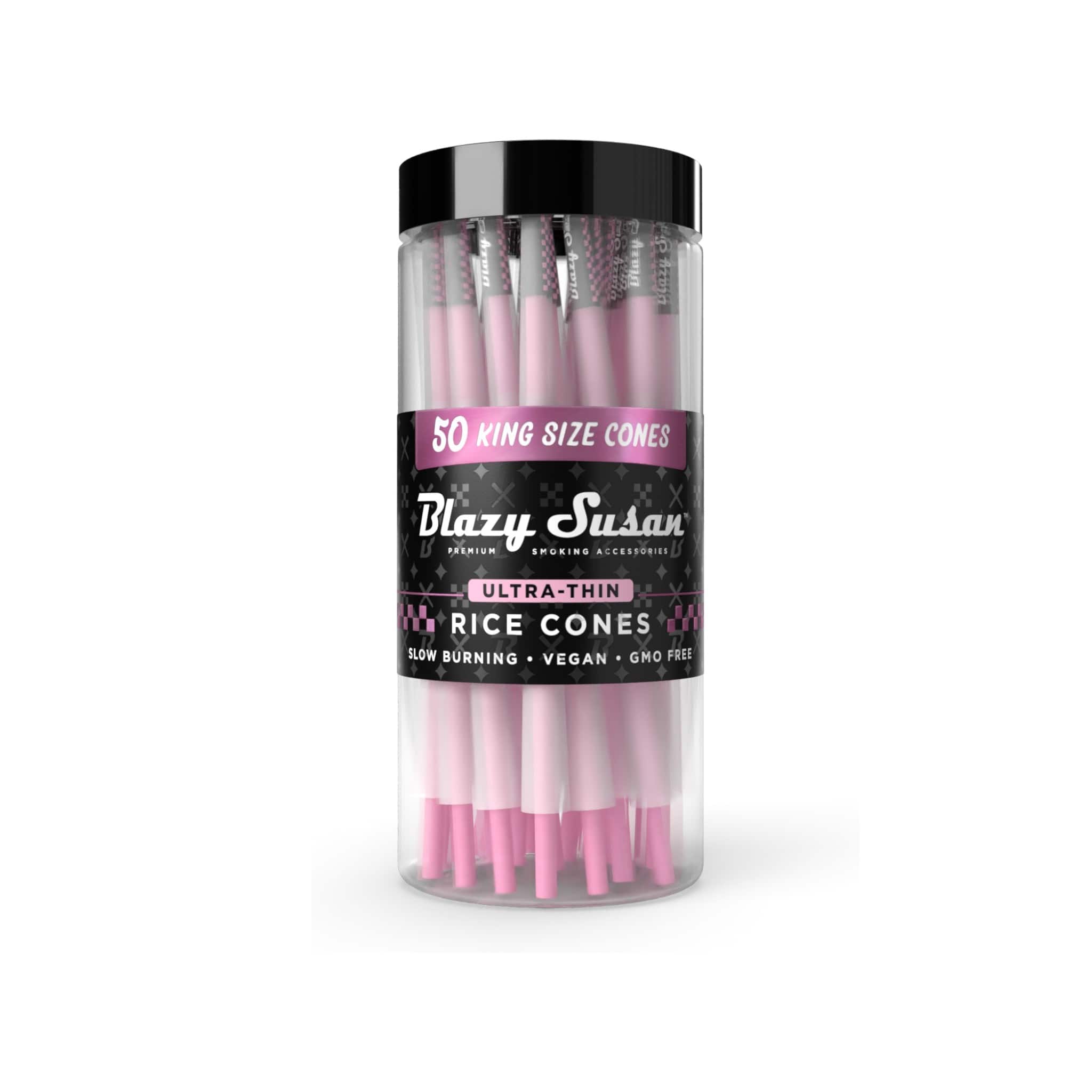 Blazy Susan | Pre Rolled Cones | 50 CT Jar – Ultra, King Size (109mm) Blazy Susan | Pre Rolled Cones | 50 CT Jar - Image 7