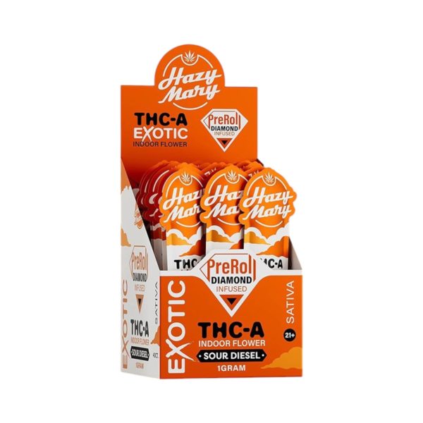 Hazy Mary | Indoor Flower | Exotic Diamond Infused Pre-Rolls | 1G - Image 4