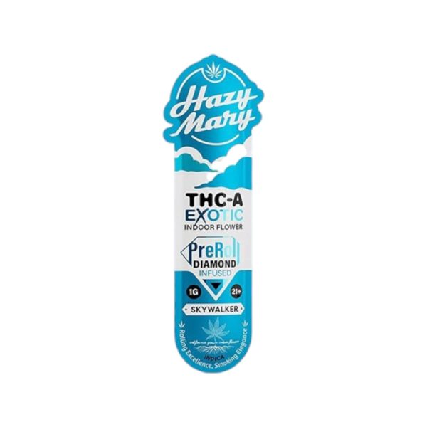 Hazy Mary | Indoor Flower | Exotic Diamond Infused Pre-Rolls | 1G - Image 2