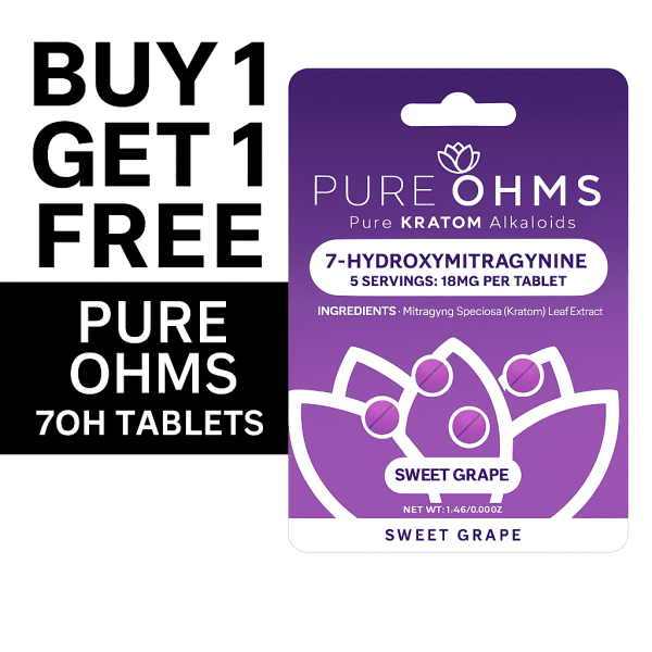 Pure OHMS | 7OH Tablets | 4ct - 18MG Each