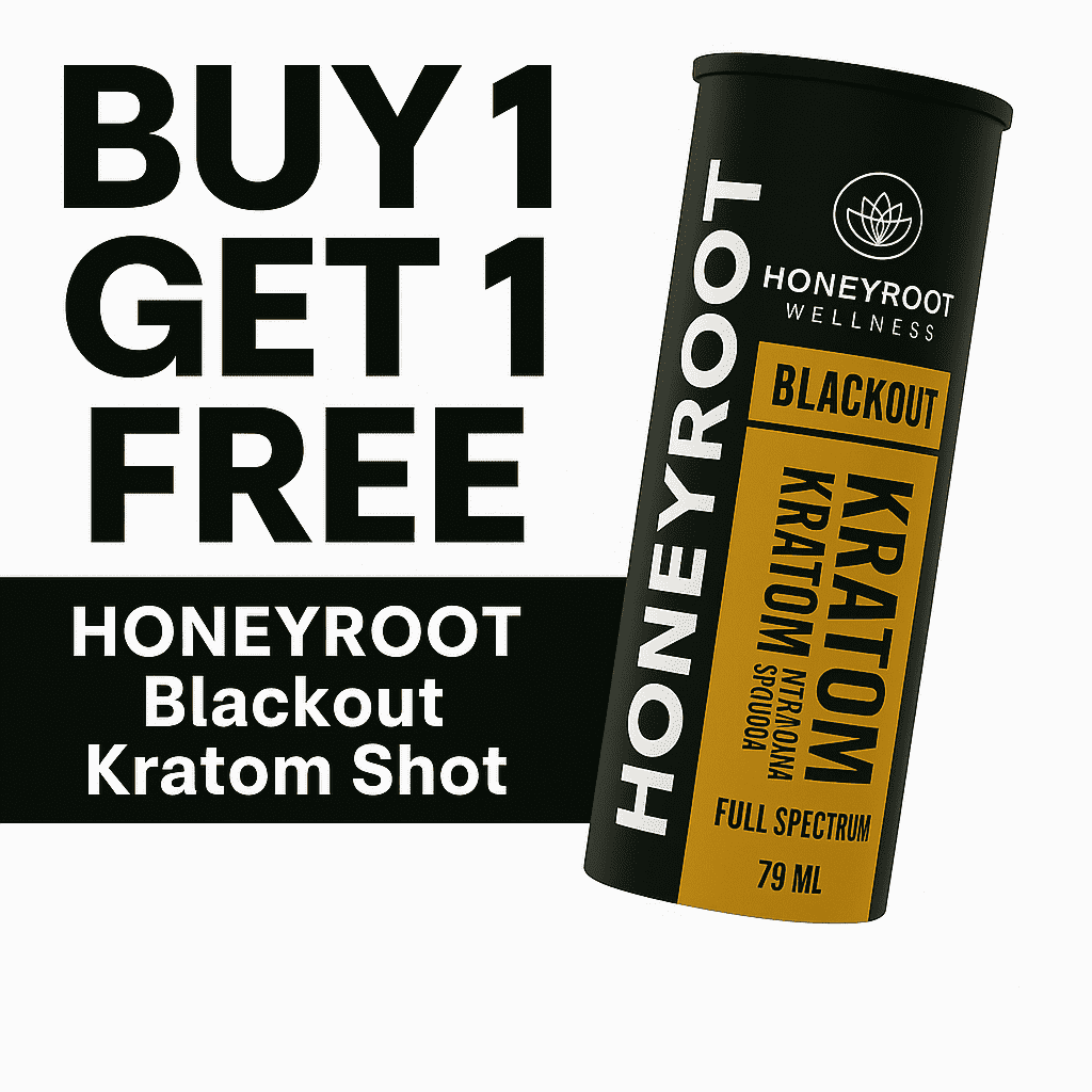 Honeyroot | Blackout Kratom Shot Honeyroot | Blackout Kratom Shot - Image 1