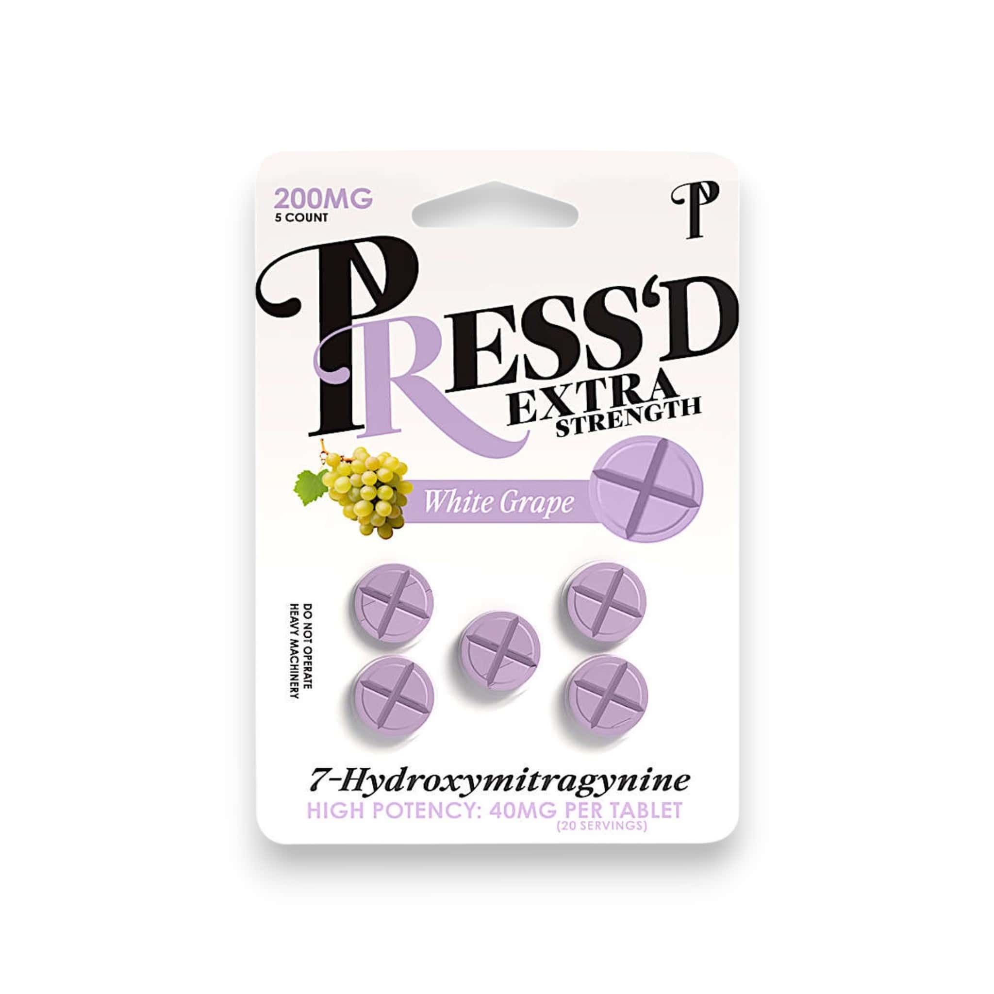 Press'd | Extra Strength 7OH Tablets | 5CT - 40MG Each | 200MG - Image 7