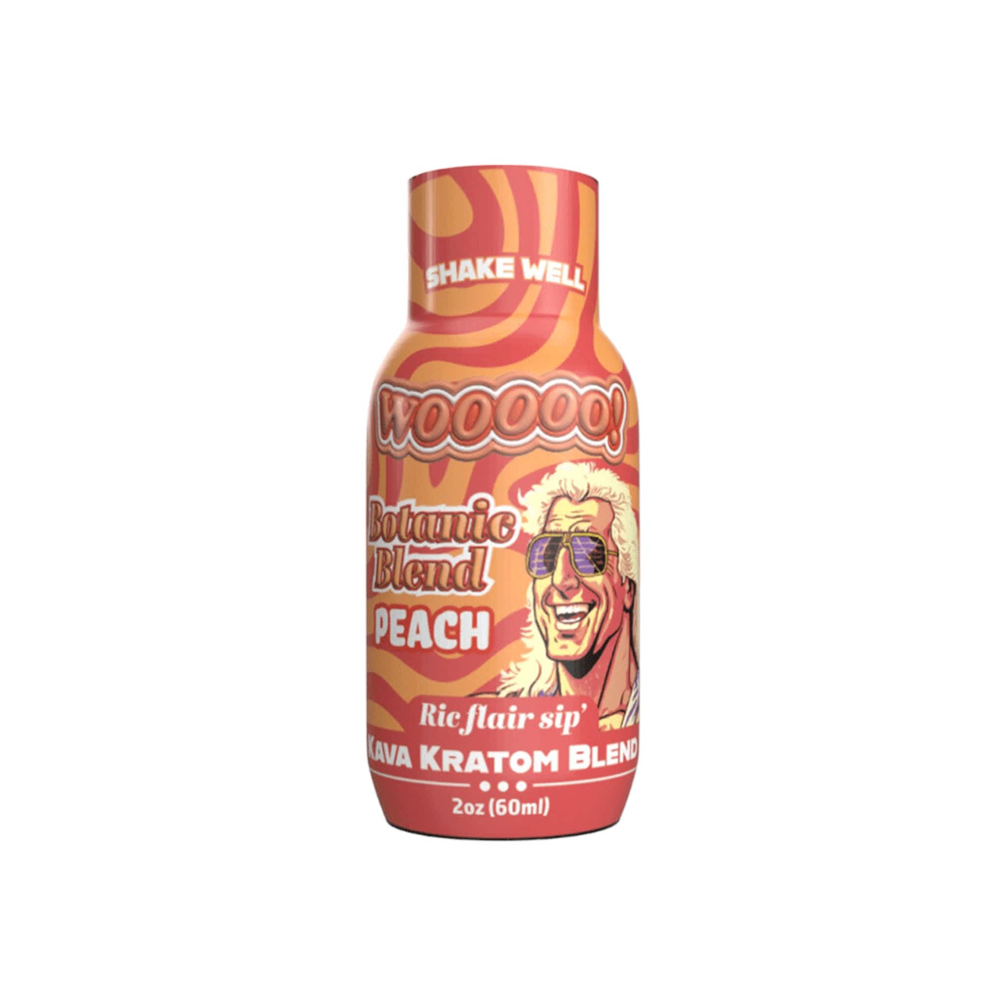 WOOOOO! Botanic Blend By RIC FLAIR Sip Kava Kratom Shots – 2 oz WOOOOO! Botanic Blend By RIC FLAIR Sip Kava Kratom Shots - 2 oz - Image 1