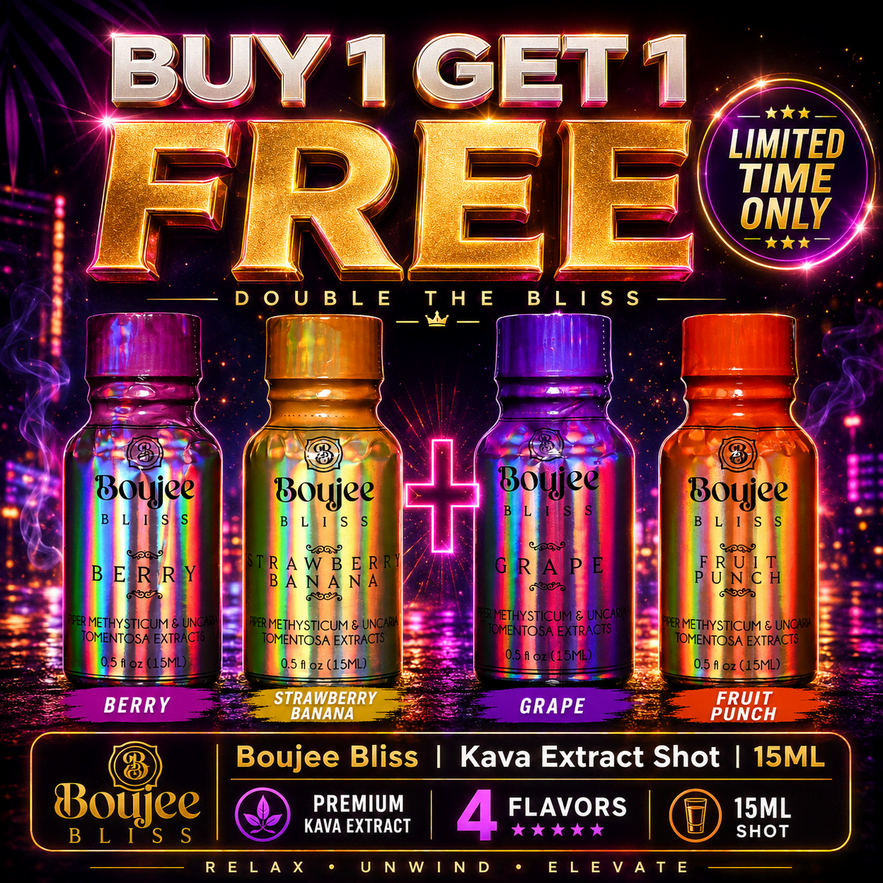 Boujee Bliss | Kava Extract Shot | 15ML Boujee Bliss | Kava Extract Shot | 15ML - Image 1