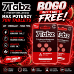 7 Tabz | Max Potency 7OH Tablets | 4CT - 65MG Each