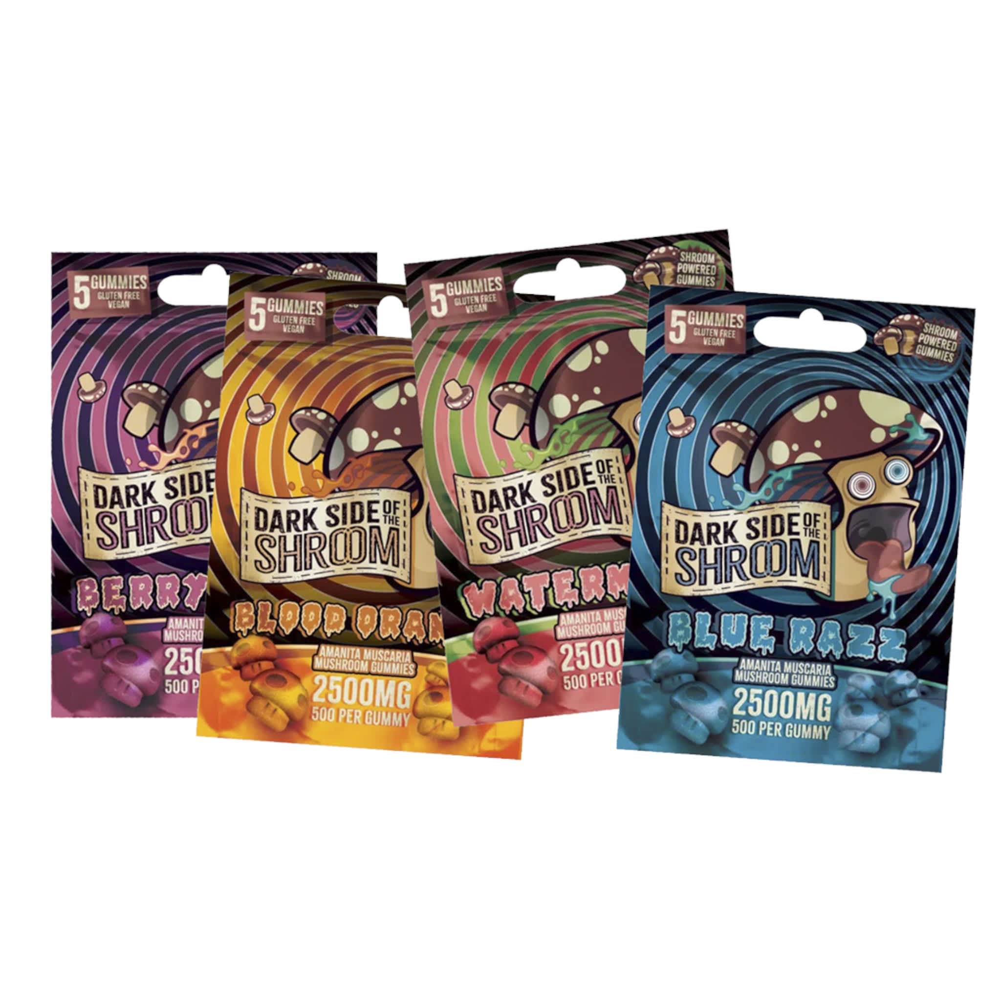 Dark Side Of The Shroom | Amanita Muscaria Gummeis | 2500 MG – 5 Pack Dark Side Of The Shroom | Amanita Muscaria Gummeis | 2500 MG - 5 Pack - Image 1