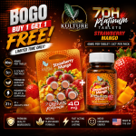 Kratom Kulture | 7OH Platinum Tablets | Strawberry Mango | 40MG