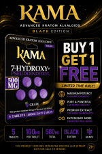 Kama | Black Pseudo + 7OH | 5CT - 100MG Each | 500MG